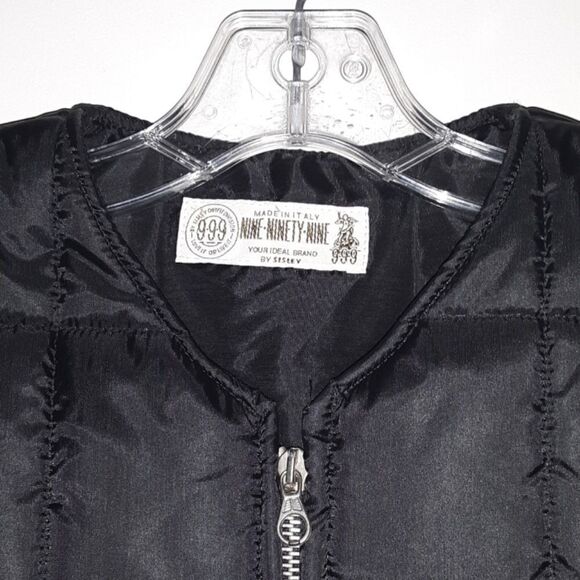 Nine Ninety Nine Black Puffer Vest Size Large - Picture 2 of 5